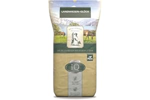 Mühldorfer iQ High-Fibre Landwiesen Glück - 12,5 kg - Muesli sin Cereales - Alimento Estructural Natural de Hierbas de Prado - Valiosos Materiales vitales