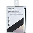 Cricut Joy Insert Cards - DIY greeting card for Baby Shower, Birthday, and Wedding - Matte Holographic Black/Silver, 12ct