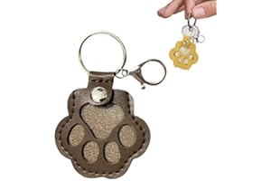 CTDWNT Hundehaar-Sammler, Schlüsselanhänger, Erinnerungsbox, Haustier-Memory-Sammler, Tierhaar-Andenken, Haustier-Fell-Andenken, Schlüsselanhänger zum Sammeln von Haaren mit Druckknopf