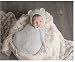 Binlunnu Newborn Baby Photography Props Boy Girl Crochet Costume Outfits Sleeping Bag (Grey)
