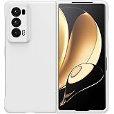 QINOUK Case for Honor Magic V2, [Anti-Scratch] Ultra-Slim Protective PC Hard Case with Protective Film for Honor Magic V2-Whi