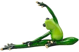 ‎BAOBLAZE Baoblaze Sportliche Yoga Frosche Dekofigur Tierfigur Deko Tiere Figuren - A