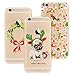 Produktbild Yokata [3 Packs] Merry Christmas Serise, iPhone 6 Plus / iPhone 6s Plus Hülle Weihnachten, Transparent Weiche Silikon Handytasche Handyhülle Schutzhülle TPU Handy Tasche Schale Etui Weich Silicone Bumper Ultra Dünn Slim Durchsichtig Premium Kratzfest Kreative Christmas Gift Motiv Muster Clear Backcover Schutz für iPhone 6 Plus / iPhone 6s Plus (5,5 Zoll) Case Cover - Christmas Kranz + Christmas Dog + Christmas Mix