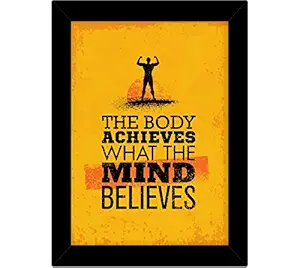 TiedRibbons Motivational wall posters for guys with frame | poster for boys room | posters for office desk | wall posters for guys (13.6 inch X 10.2 inch,Framed Poster)