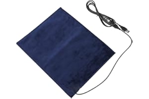 Wakects Riscaldamento Pad 5V USB Elettrico Panno Riscaldatore Elemento riscaldante per Vestiti Sedile Scaldino per Animali Domestici 24x30cm 45 ℃