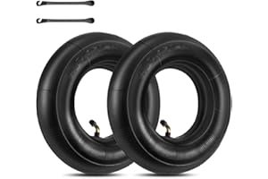 ‎RIISOYU Riisoyu 2 Stück 4.10/3.50-4 Zoll Schlauch Reifen, Schubkarren Schlauch mit gebogenem Ventilschaft TR87 Schubkarrenschlauch Innenrohr Innenschlauch für Rasenmäher Schubkarren Gartenanhängern Go-Karts