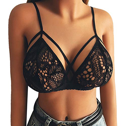 Preisvergleich Produktbild Sexy Erotisch Unterwäsche,Yonlanclot Damen Korsett Unterwäsche Nachtwäsche Rassig Bandage Bralette Bustier BH drücken Oben oben Puppe OverallsSchwarzXL