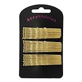 30 Extra Long Gold Blonde Traditional Kirby Hair Grips Slides Clips Pins 7cm