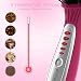 Hair Straightener,Longko 3 In 1 Electronic Hair Straightening Brush With LCD Temperature Control 120? to 200?, Hair Comb with Fast Styling, Detangling Electric Straightener(Rose Red)