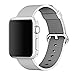 Produktbild Apple Watch Armband Pinhen Neueste Fine Woven Nylon Gurt Ersatz Handgelenk Uhrband Uhrenarmband Erstatzband Uhren-Armband für Apple Watch Series 2 und Series 1 (42MM White)