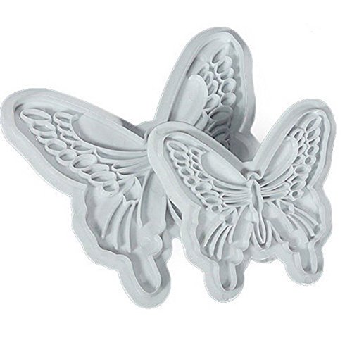 Hrph 2Pcs New Kuchen Dekorieren Werkzeuge DIY Fondant Schmetterlings-Form-Kuchen Cutter Cookie-Küchenzubehör - 3