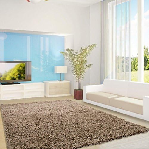 Modern carpet tapis Design LIFE RUG 200 cm round MOCCA