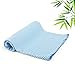 Produktbild Casimy Mikrofaser Handtücher Sporthandtuch 80cm x 37cm mit Tasche Microfaser Badetuch, Bambus Reisehandtuch Cooling Towel, Strandhandtuch für Sport, Outdoor, Kinder, Damen und Herren - Blau
