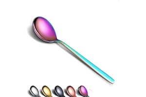 Berglander 6 cucchiai, stoviglie in acciaio inossidabile, cucchiai moderni lucidi e set di cucchiai lavabili in lavastoviglie