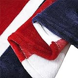 Luxus Weiche Kuscheldecke Flanell Wolldecke Tagesdecke Bettdecke Blankets mit Englische Flagge Aufdruck für Damen Herren Kinder Schlafzimmer Sofa Auto in alle Jahreszeit 200x150CM - 5
