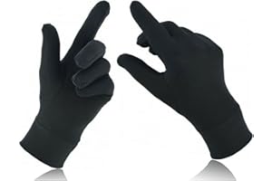 SWIFT WEAR Delgado forro de seda guantes interiores moto moto esquí ciclismo caminar invierno guantes térmicos