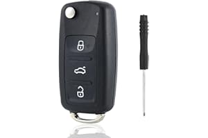 ALPPIHYM 1 confezione 3 pulsanti portachiavi per auto - portachiavi protettivo alla moda compatibile con polo golf skoda tiguan touareg - portachiavi di alta qualità senza logo