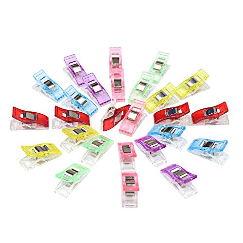 Wonder Clips, xiao Mo GU 60 pcs Multicolor Plastique reliure à coudre quilting Craft Clips