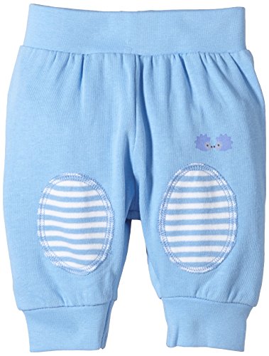 Twins Baby Boys Jogger Trousers with Knee Patches, Blue (Little Boy Blue), 9-12 Months (Manufacturer size: 80)