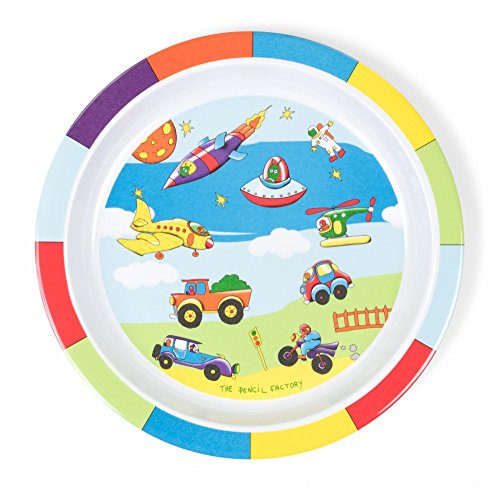 Bieco 04-000 – Kinder Ess Set, 5-teilig, Geschirr Set, Bunte Fahrzeuge, Prinzessin, Beach Teddy, Teddy Girl, Arche Noah, Zoo - 3