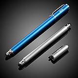 Longitud B&D STYLUS/Bolígrafos digitales-: 5.5 "(140 mm); Pluma del barril de diámetro 0,37" (9,5 mm); Dos tamaños diferentes punta de goma de diámetro: 0,18 "(4,5 mm) / 024" (6 mm); Fabricado en acero inoxidable y aluminio, no hay piezas de plástico, sensación de lápiz real