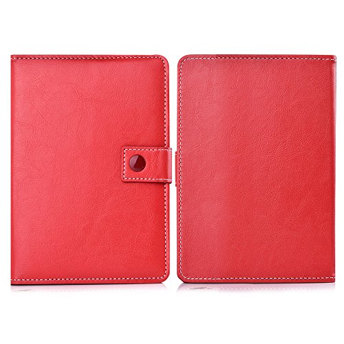 Tolino Tab 8.9 Tablet Schutzhülle mit Standfunktion & edlem Designeraufdruck. Modernes Schnellspanner System somit perfekt geeignet für alle +TOUCHSTIFT Rot - 2