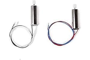 YUNIQUE GREEN-CLEAN-POWER - Set of 2 Motors for Drone Syma X5 X5C JXD385 V272 H107 | 1 Clockwise Motor, 1 Counterclockwise Motor | Dimensions 20x7 mm, Gear 3.2 mm, Silver, Plastic