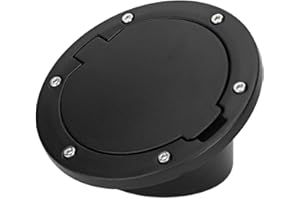 KIMISS Coperchio del Tappo del Serbatoio del Carburante in ABS Nero, Accessori per il Coperchio del Tappo del Serbatoio del Gas dello Sportello del Serbatoio del Carburante Adatto per Accessorio per Auto JK