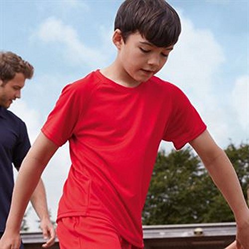 Kids performance tee (Azure Blue, 56)
