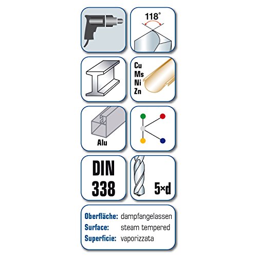 Alpen HSS-Bohrer mit kurzem Schaft - 6