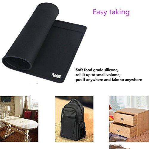 PHIMIITA Silikonmatte Lötmatte Löten Matte hitzebeständig Matte 530℃ 13.8 x 9.8 Zoll Solder Mat für Löten Lötkolben BGA Überarbeitungs-Station Elektronik Reparatur - 4