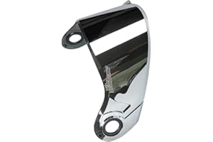 VUIUYOIES Lente visiera per casco di ricambio per caschi integrali LS2 FF370 FF394 FF325 trasparente e resistente, Placcatura d'argento