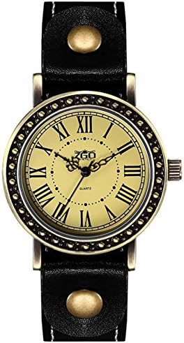 Small dial Roman numerals female form/Vintage simple quartz watch-E