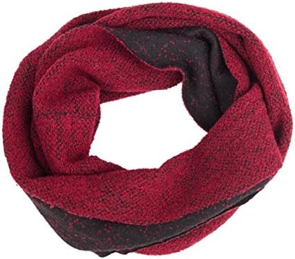 Soft Scarf, Circle Scarf, Head Scarf, Infinity Scarf, Loop, Snood, Hood, Neck, Reversible, Women, Men, Girl, Guys, Unisex, Wool, Red, Black, Charcoal, One size, Italian Style, Handmade in Italy