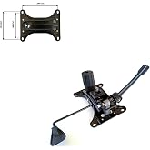 Depolife Ofis B&uuml;ro &Ccedil;alışma Koltuğu I&ccedil;in &Ccedil;ift Kol Metal Şase Mekanizma (15X20Cm) Yedek Par&ccedil;a
