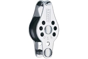HARKEN Sailing Dinghy Boat & Yachting - Single Micro Block With Becket - Low-friction Micro blocks are compact and lightweight - Block Size - 22mm