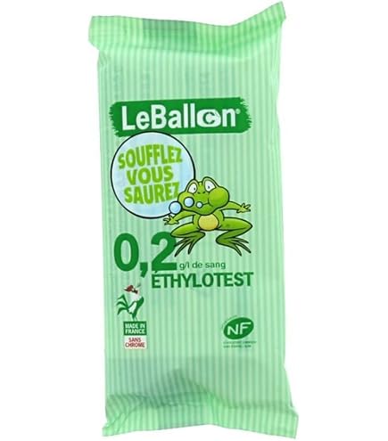 Éthylotests Sans Ballon 0.5 g/l - Fabriqués en France