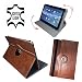 Produktbild Tablet Tasche für ASUS ZenPad 3S 10 LTE (Z500KL) Schutz Hülle Etui Case + Touch Pen - 9.7 Zoll Echtleder Braun 360°