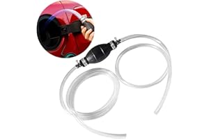 Coriver Syphon Hand Pump, Petrol Water Pump with 2M Syphon Tube, Hand Water Pump, Portable Fuel Transfer Pump for Liquid Gas Gasoline Oil Car Petrol Diesel Water Fish Tank