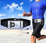 iMounTop Running Belt Tasche / Sport Bauchtasche Joggen / Laufgürtel Smartphone Handy Tasche Sport / Gürteltasche Schlüssel Hüfttasche Jogging Fitness Gürtel Wasserresistente für iPhone 4 5 6 6plus 6s 6s plus SE, Samxung Galaxy, Huawei, LG, HTC Schlüssel Geld Hüfttasche beim Workouts Joggen, Jogging, Fitness, Running, Lauf, Training, Sport, Yoga, Wandern,Fitnessstudio (Farbe 1- Für 4''- 6'' Smartphone) - 