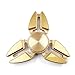 Price comparison product image GGG Triple Claw Tri Fidget Hand Spinner Ultra Durable Pure Copper Spinner Stress Reducer Children Kids Adults EDC Toy for ADHD Anxiety Autism Focusing Quitting Bad Habits|Gold