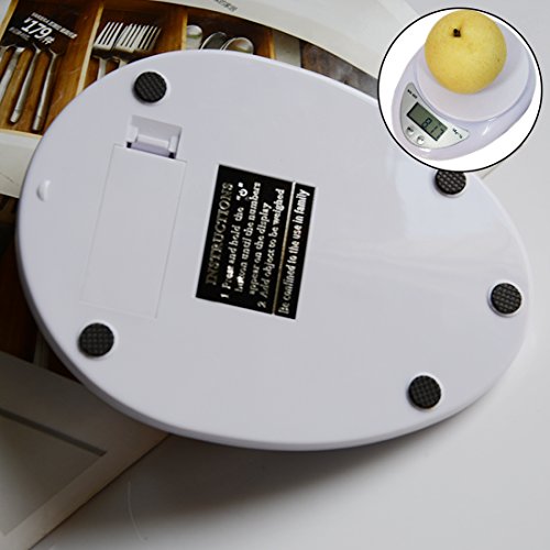 5KG / 11LB 1g LCD Digital elektrische Küche Nahrung, die Diät Gewichtpostpaket Skala Haushalts bewegliches Kampieren kocht - 3