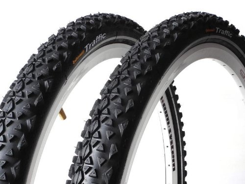 2x 26" Continental Conti Traffic MTB Fahrrad Reifen 26 x 1.9 50-559 Draht Reflex