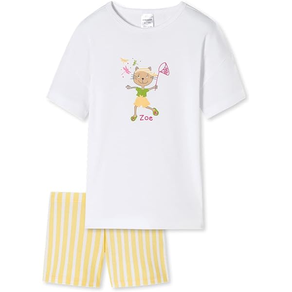 Camicia Da Notte Schiesser Per Bambine - Cotone 100%, Maniche Corte, Design Natural Love - Comoda E Morbida - Foto 11