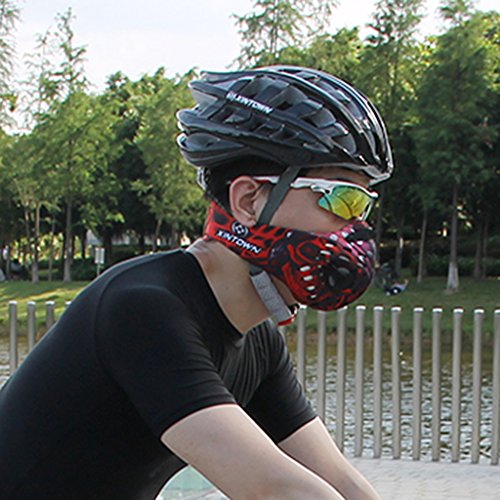 Unisex Herren Damen Gesicht Mund Maske Gesichtsmaske Mundschutzmaske Staubschutz für Radfahren Fahrrad Motorrad Bike Sport - 7