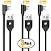 Produktbild USB Type c-carlcoo Ladegerät USB Typ C Kabel [3PACK 0.3 m], USB Typ C auf USB Nylon geflochten rechten Winkel 90 Grad ohne Kabelgewirr. USB Typ C Laden und Synchronisieren Kabel für Xiaomi Mi A1 Mix 2S, Huawei P9/P10, Lumia, Nexus 5 X/6P, OnePlus 2/3, Google Pixel und andere Geräte mit USB C