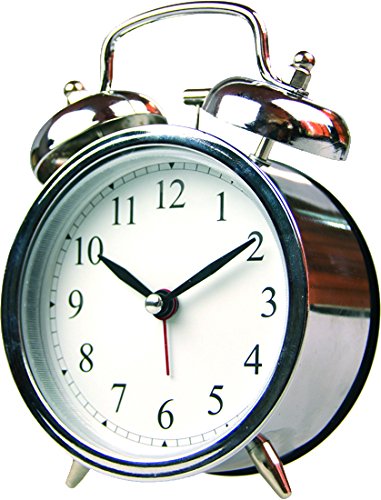 Brema 103049 Glocken-Wecker, verchromt, silber