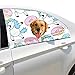 Produktbild Zemivs Einhorn Cupcake Donut Konfetti Faltbarer Hund Sicherheit Auto Gedruckt Fenster Zaun Vorhang Barrieren Protector Für Baby Kind Einstellbare Flexible Sonnenschutzabdeckung Universal Fit Für SUV