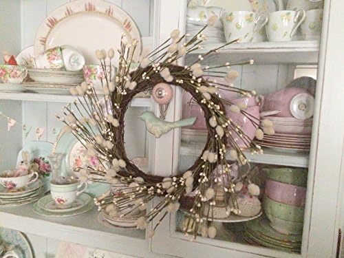 GISELA GRAHAM pussy willow Easter/Spring WREATH