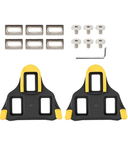 Tacchette Per Scarpe Da Ciclismo Look Keo Compatibili, In Carbonio Grip Blade 2 Max, 3 Fori, Set Grigio (4.5° Float)